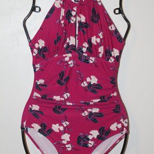 Joyaria Womens Front Ruched One Piece Swimsuit Tummy Control Slimming Size S